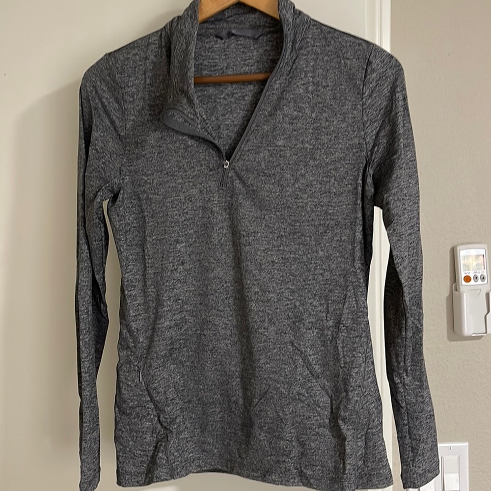 Athletic long sleeve.